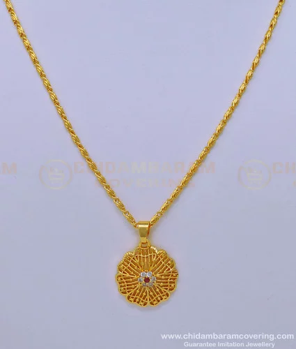 Simple chain hot sale locket design